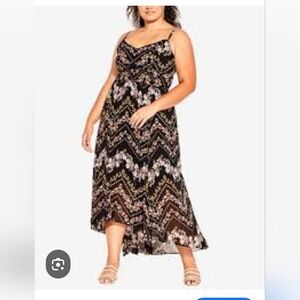 Women's  City Chic  Chevron Dress Sz M/18